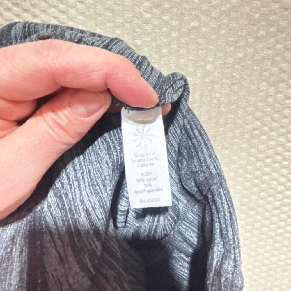 Athleta Womens High Rise Tights Gray Space Dye Leggings M Running Workout - Picture 9 of 11